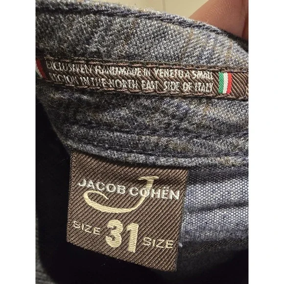 Jacob Cohen Mens Pants, Handmade In Italy, 100 Pima Cotton, 31x28, Type 622.